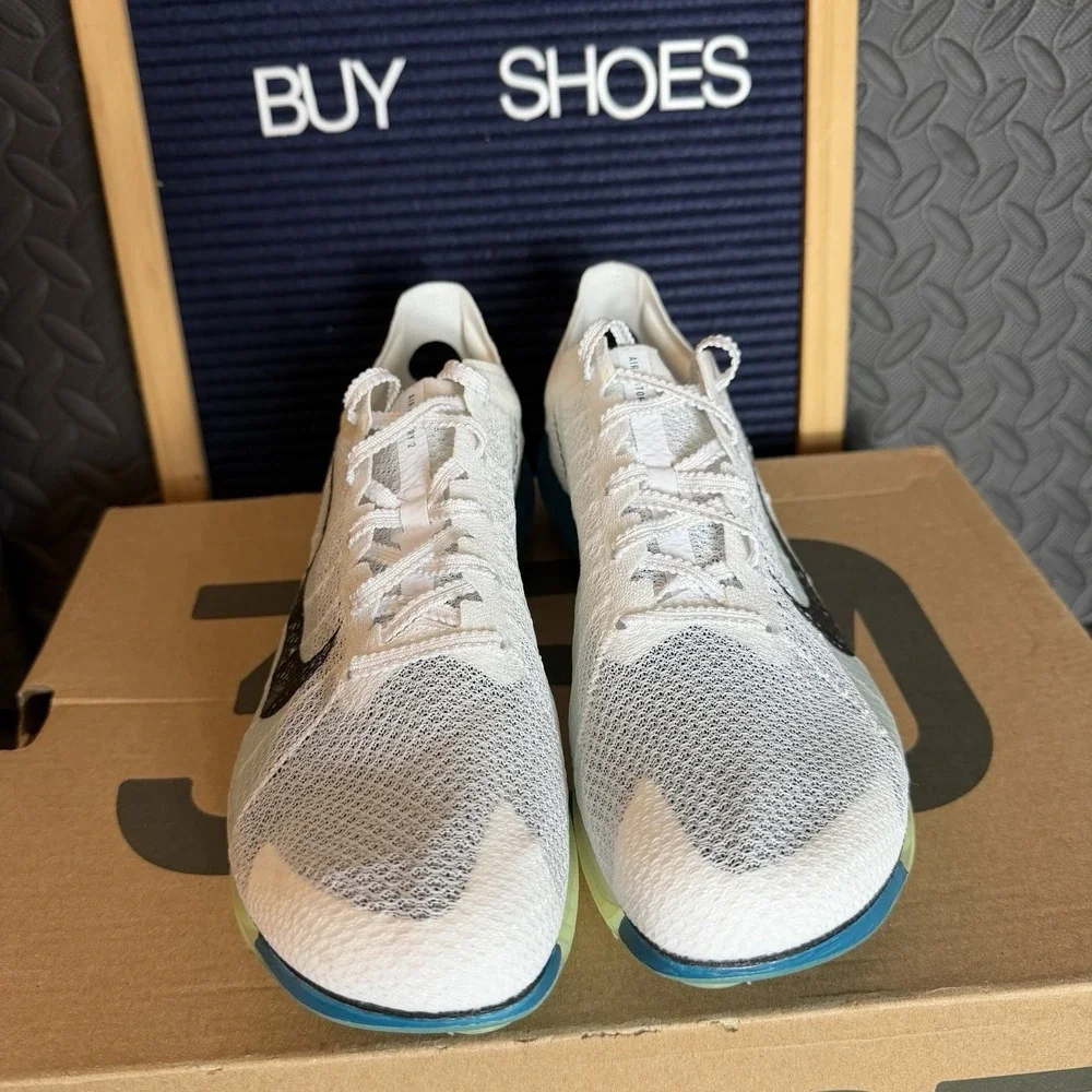 Nike Air Zoom Victory 2 Track Spikes Electric White Men‎ Size 7.5 / Women size 9